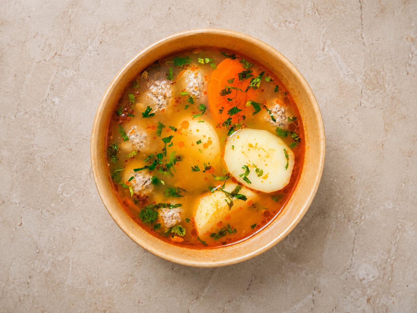 Chicken Tefteli Soup